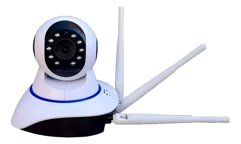 Camera Ip Segurança P2p 3 Antenas Wifi Visão Noturna Yoosee