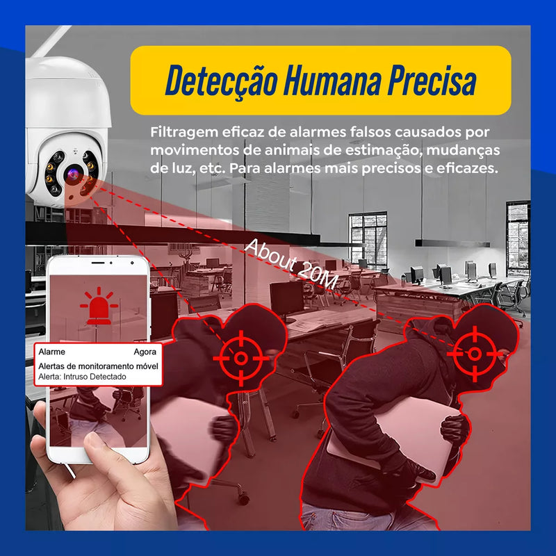 Kit 2câmera Ip Icsee Prova D'água Infravermelho Externa Wifi