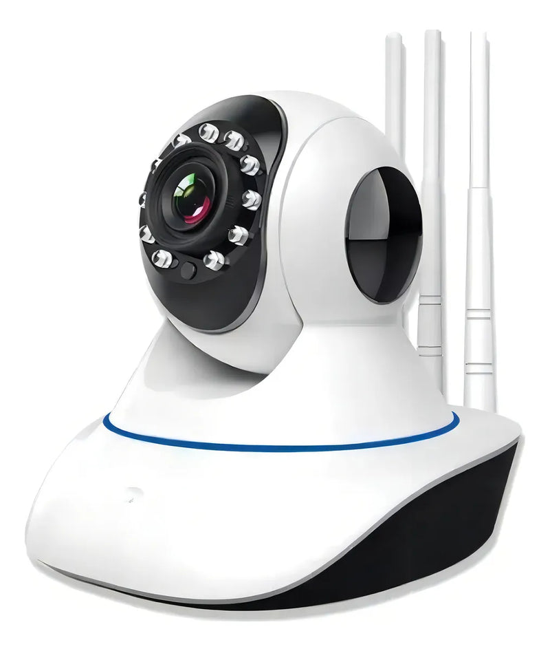 Camera Ip Segurança P2p 3 Antenas Wifi Visão Noturna Yoosee